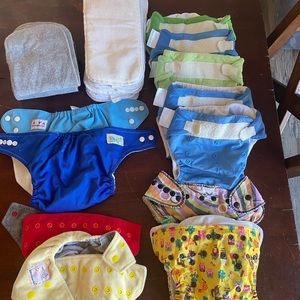 Cloth diaper lot (12 diapers various brands)